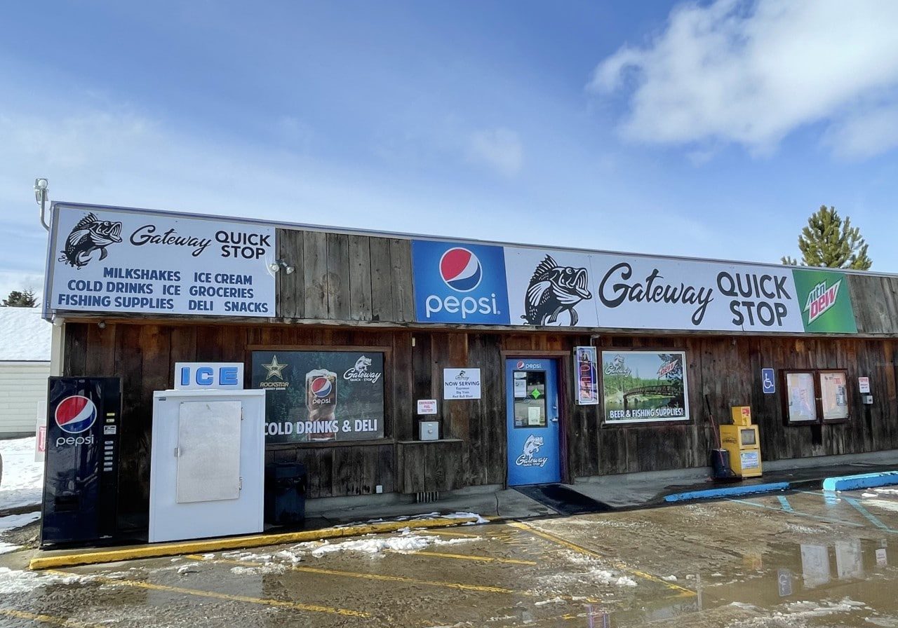 outside of gas station